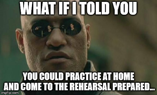 Prepare for your first music gig by rehearsing 